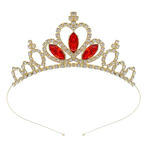 KMGDM Queen Crowns Blingbling Stirnband Herz Kopfbedeckung glitzernde Foto-Requisiten Halloween Party Kopfbedeckung Cosplay Zubehör von KMGDM