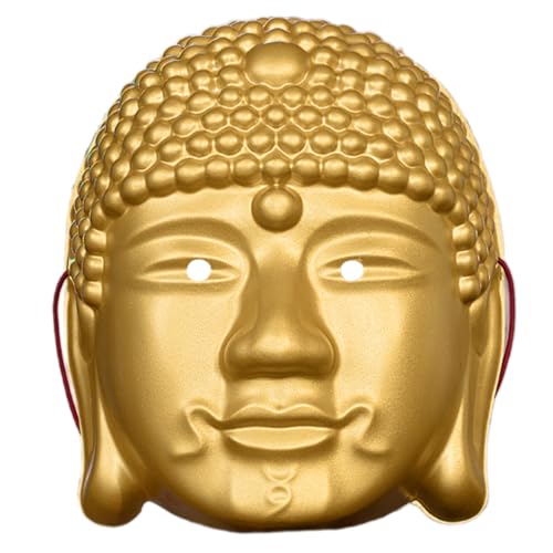 KMGDM Realistischer Buddhismus Kopf für Frauen Männer Cosplay Halloween Party Maskerade für Dekoration Fotografie von KMGDM