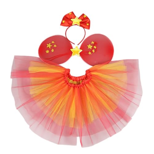 KMGDM Traumhafte Feenprinzessinnen Schmetterlingsflügel Stirnbänder Tutus Rock Geburtstag Party Halloween Cosplay Kostüme Requisiten KMGDM Traumhafte Feenprinzessinnen Schmetterlingsflügel Stirnbänder Tutus Rock Geburtstag Party Halloween Cosplay Kostüme Requisiten von KMGDM