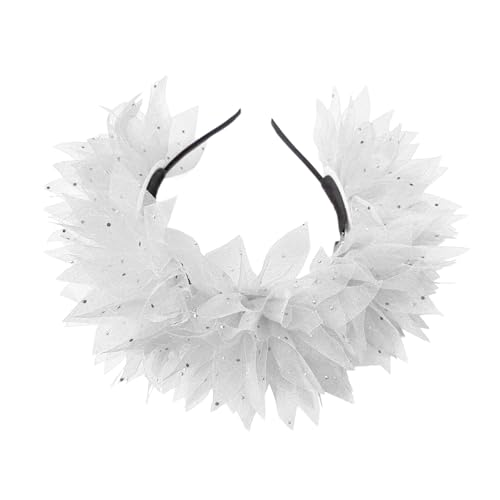 KMGDM Tüll Flapper Stirnbänder Karneval Abschlussball Tänzer Kopfschmuck für Party Karneval Feiern Kopfbedeckung Haarstyling von KMGDM