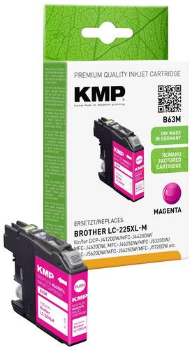 KMP Druckerpatrone ersetzt Brother LC-225XLM Kompatibel Magenta B63M 1530,4006 von KMP