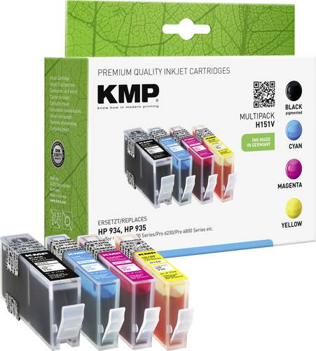 KMP Druckerpatrone Kombi-Pack Kompatibel ersetzt HP 934, 935, 6ZC72AE, C2P19AE, C2P20AE, C2P21AE, C2 von KMP