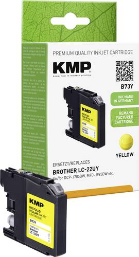 KMP Druckerpatrone ersetzt Brother LC-22UY Kompatibel Gelb B73Y 1536,4009 von KMP