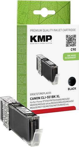 KMP Druckerpatrone ersetzt Canon CLI-551BK XL Kompatibel Foto Schwarz C90 1520,0001 von KMP