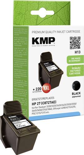 KMP Druckerpatrone ersetzt HP 27, C8727AE Kompatibel Schwarz H13 0997,4271 von KMP