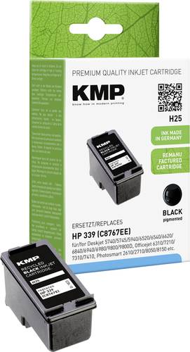 KMP Druckerpatrone ersetzt HP 339, C8767E Kompatibel Schwarz H25 1023,4339 von KMP