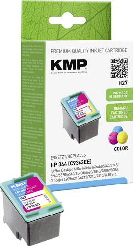 KMP Druckerpatrone ersetzt HP 344, C9363EE Kompatibel Cyan, Magenta, Gelb H27 1025,4344 von KMP