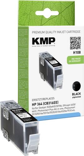 KMP Druckerpatrone Kompatibel ersetzt HP 364, CB316EE Schwarz H108 1712,8001 von KMP