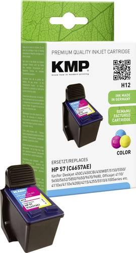 KMP Druckerpatrone ersetzt HP 57, C6657AE Kompatibel Cyan, Magenta, Gelb H12 0995,4570 von KMP