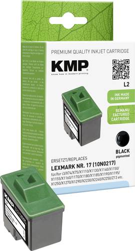 KMP Druckerpatrone ersetzt Lexmark 17 Kompatibel Schwarz L2 1017,4171 von KMP
