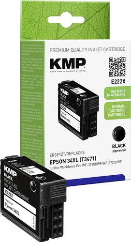 KMP Druckerpatrone ersetzt Brother 34XL, T3471 Kompatibel Schwarz E222X 1637,4001 von KMP