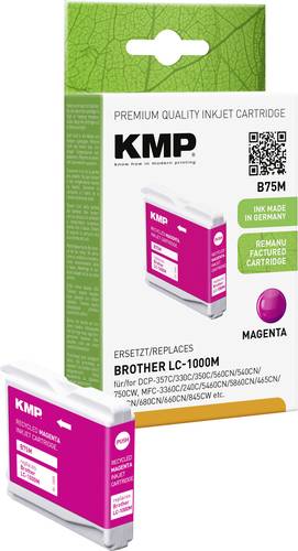 KMP Druckerpatrone ersetzt Brother LC-1000M Kompatibel Magenta B75M 1035,4006 von KMP
