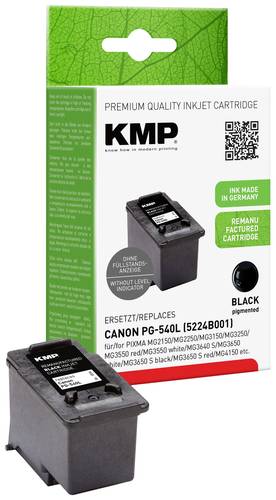 KMP Druckerpatrone ersetzt Canon PG-540L Kompatibel Schwarz 1516,4401 von KMP
