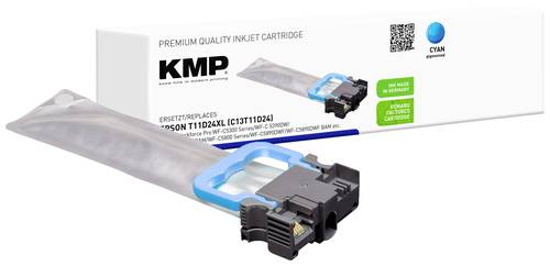 KMP Druckerpatrone ersetzt Epson T11D2 XL Kompatibel Cyan 1664,4003 von KMP