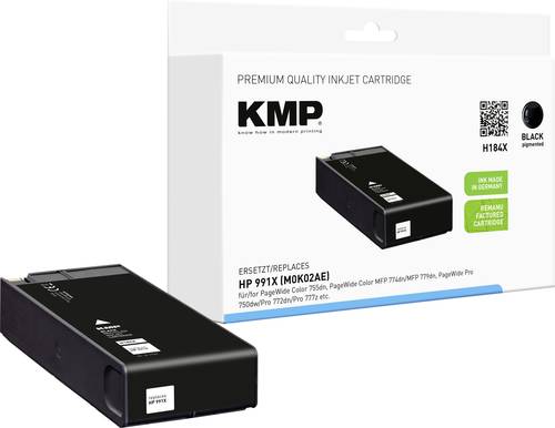 KMP Druckerpatrone Kompatibel ersetzt HP 991X, M0K02AE Schwarz H184X 1767,4001 von KMP