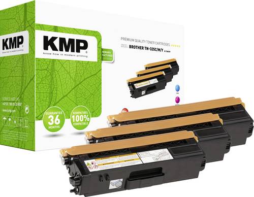 KMP Toner Kombi-Pack ersetzt Brother TN-325C, TN-325M, TN-325Y, TN325C, TN325M, TN325Y Kompatibel Cy von KMP