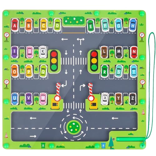 Montessori Spielzeug ab 2 3 4 5 Jahr | Holz Motorikspielzeug Magnetspiel Labyrinth Busy Board | Kinder Holzspielzeug Geschenk für Mädchen Jungen Montessori Spielzeug ab 2 3 4 5 Jahr | Holz Motorikspielzeug Magnetspiel Labyrinth Busy Board | Kinder Holzspielzeug Geschenk für Mädchen Jungen von KMTJT