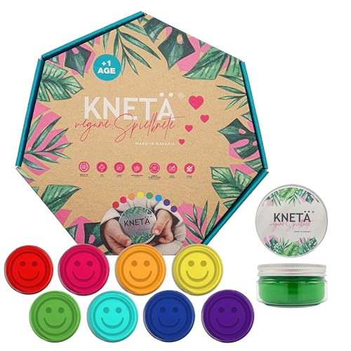 KNETÄ Dosen Knet Set I Für Kinder ab 1 Jahr I I Vegan I Unbedenklich (8er Set) von KNETÄ