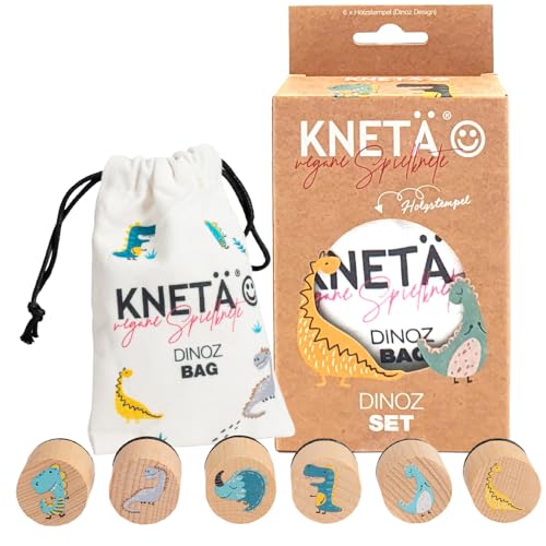KNETÄ Holzstempel Set *DINOZ* Geschenkidee für Kinder I Knetwerkzeug I Knete Zubehör KNETÄ Holzstempel Set *DINOZ* Geschenkidee für Kinder I Knetwerkzeug I Knete Zubehör von KNETÄ