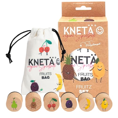 KNETÄ Holzstempel Set *FRUITZ* Geschenkidee für Kinder I Knetwerkzeug I Knete Zubehör KNETÄ Holzstempel Set *FRUITZ* Geschenkidee für Kinder I Knetwerkzeug I Knete Zubehör von KNETÄ