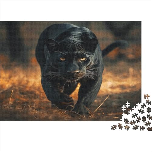 Schwarzer Panther Puzzle 1000 Teile - Puzzle Für Erwachsene, Puzzle, Puzzlespiel Erwachsenen Puzzlespiel Puzzel 1000pcs (75x50cm) von KNNDUIAOE