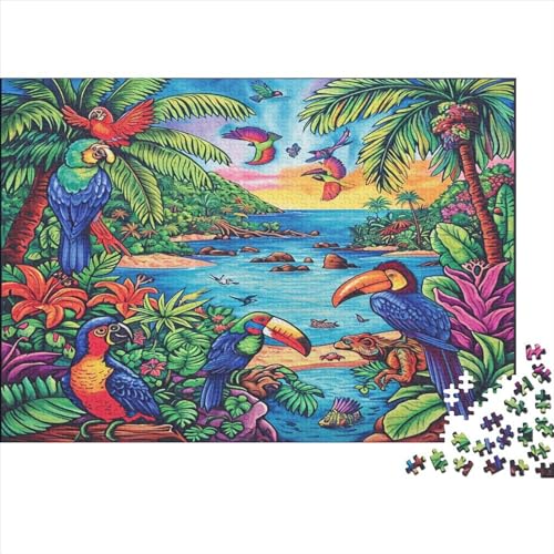 Vogel Puzzle 1000 Teile Puzzle Für Erwachsene Und Kinder Ab 14 Jahren Puzzel 1000pcs (75x50cm) von KNNDUIAOE