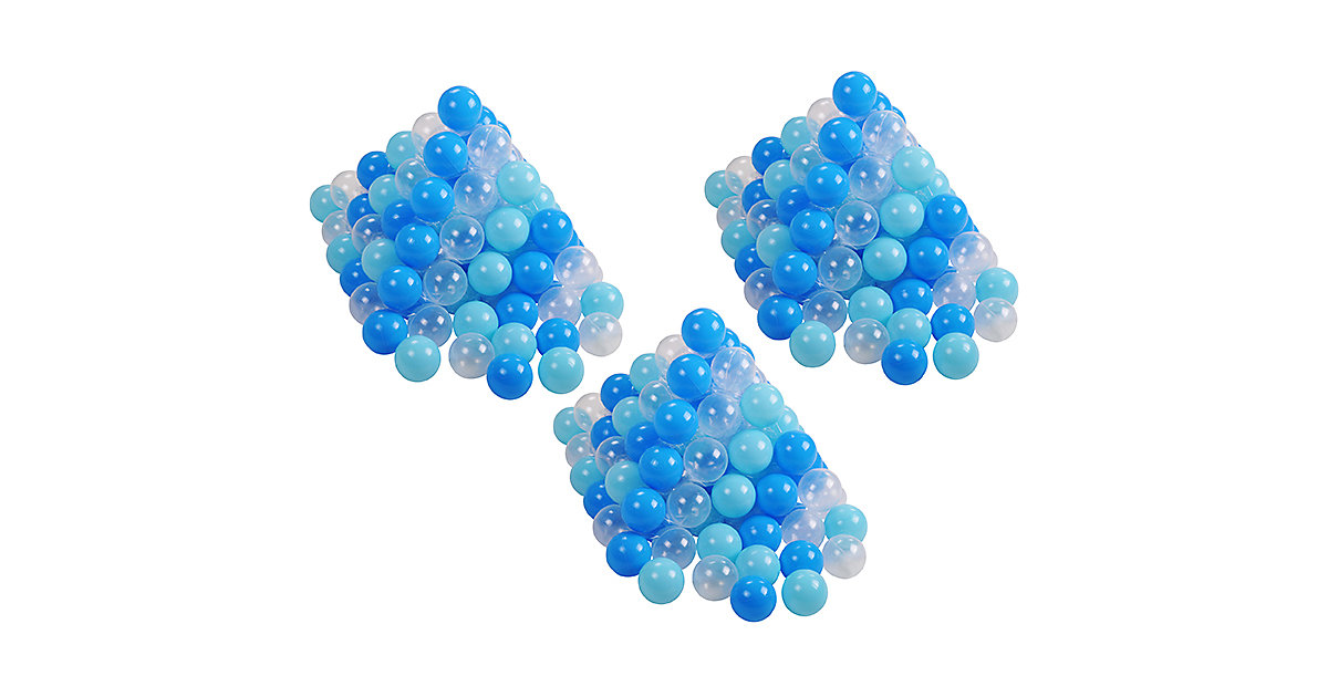 300 Bälle Bällebad, ca. Ø 6 cm - hellblau/blau/transparent, BPA-frei  Kleinkinder von KNORRTOYS.COM