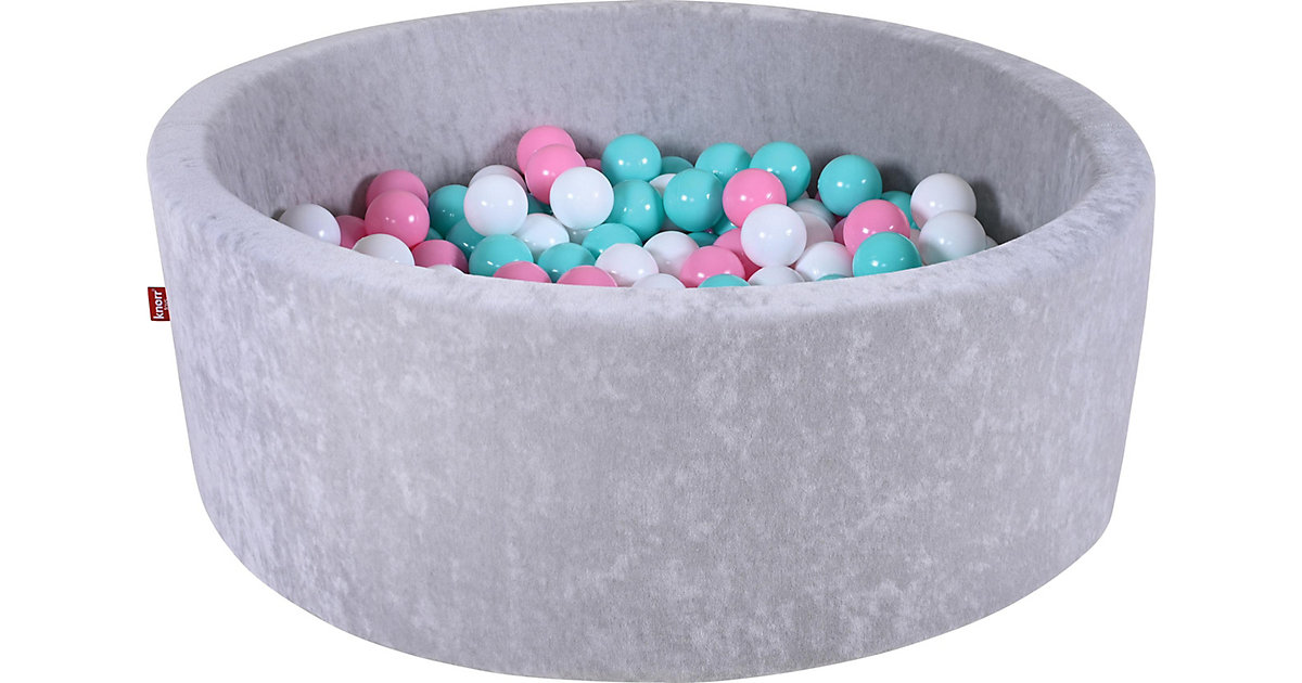 "Bällebad soft - ""Grey"" - 300 Bälle (rose,creme,lightblue)" von KNORRTOYS.COM