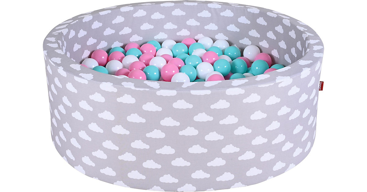 "Bällebad soft - ""Grey white clouds"" -300 Bälle (rose,creme,lightblue)" von KNORRTOYS.COM