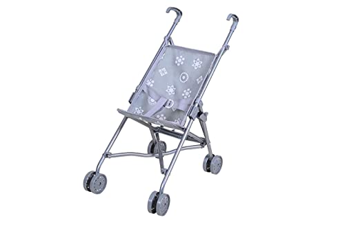 KNORRTOYS.COM 12640 Puppenbuggy SIM-Royal Grey, grau, 42 x 27 x 55 cm von KNORRTOYS.COM