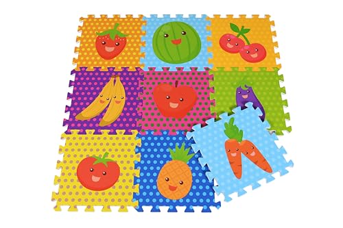 KNORRTOYS.COM 21026 Puzzlematten, „Früchte“/ 9-TLG./ 30cm von KNORRTOYS.COM