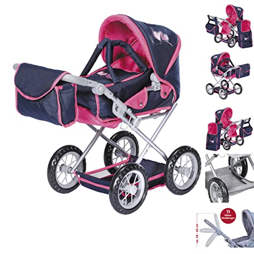 KNORRTOYS.COM 63133 Puppenwagen Ruby-Flying Hearts Blue pink KNORRTOYS.COM 63133 Puppenwagen Ruby-Flying Hearts Blue pink von KNORRTOYS.COM