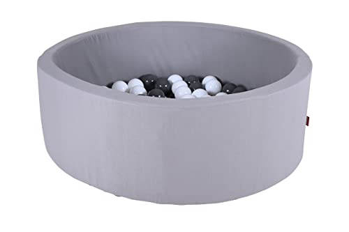 KNORRTOYS.COM 68095 Bällebad Soft 100 Balls Grey/White, grau von KNORRTOYS.COM