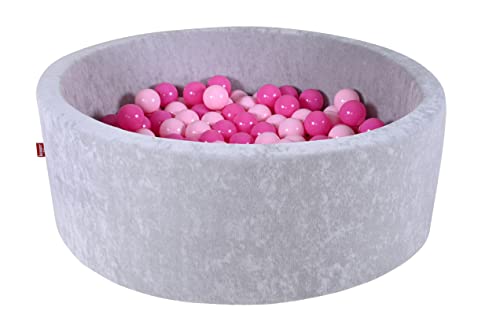 KNORRTOYS.COM 68172 - Bällebad Soft - "Grey" - 300 Bälle Soft pink, Grey, Soft Pink von KNORRTOYS.COM