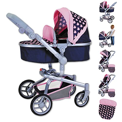 KNORRTOYS.COM 90941 Puppenwagen Boonk-Pink Hearts KNORRTOYS.COM 90941 Puppenwagen Boonk-Pink Hearts von KNORRTOYS.COM
