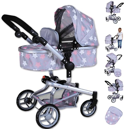 Knorrtoys 90944 - Puppenwagen Boonk - Star Grey pink Knorrtoys 90944 - Puppenwagen Boonk - Star Grey pink von KNORRTOYS.COM