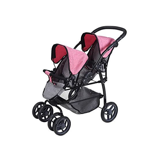 Knorrtoys 16422 - Zwillingspuppenwagen Milo - jeans grey Knorrtoys 16422 - Zwillingspuppenwagen Milo - jeans grey von KNORRTOYS.COM