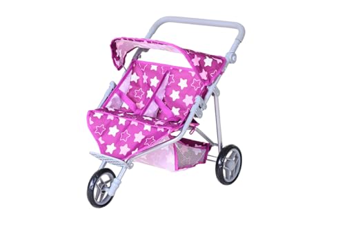 Knorrtoys 16745 - Zwillingspuppenwagen Duo - Star Dark pink Knorrtoys 16745 - Zwillingspuppenwagen Duo - Star Dark pink von KNORRTOYS.COM