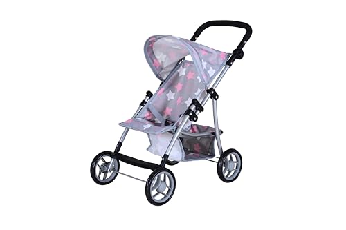 Knorrtoys 16844 - Puppenbuggy Liba - Star Grey pink Knorrtoys 16844 - Puppenbuggy Liba - Star Grey pink von KNORRTOYS.COM