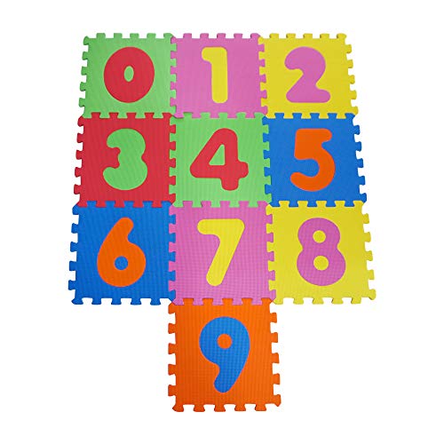 Knorrtoys 21001 - Puzzlematte 10-tlg. – Spielmatte Kinderspielteppich Spielteppich Schaumstoffmatte Matte bunt von KNORRTOYS.COM