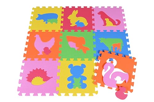 Knorrtoys 21018 - Puzzlematte - „Tiere“/9-tlg./30 cm von KNORRTOYS.COM