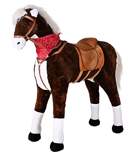 Knorrtoys 40750 - Stehpferd XXL "Winnie" Standpferd Reitpferd, mit Sattel und Zaumzeug, braun, Dunkelbraun Knorrtoys 40750 - Stehpferd XXL "Winnie" Standpferd Reitpferd, mit Sattel und Zaumzeug, braun, Dunkelbraun von KNORRTOYS.COM
