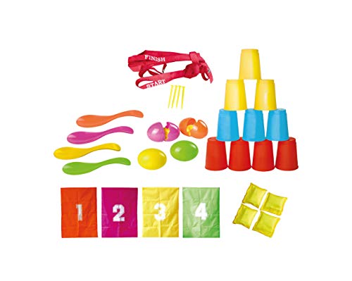 Knorrtoys 56000 - Party Set - "Fun" 32teilig, Sackhüpfen, Eierlaufen, Dosenwerfen von KNORRTOYS.COM