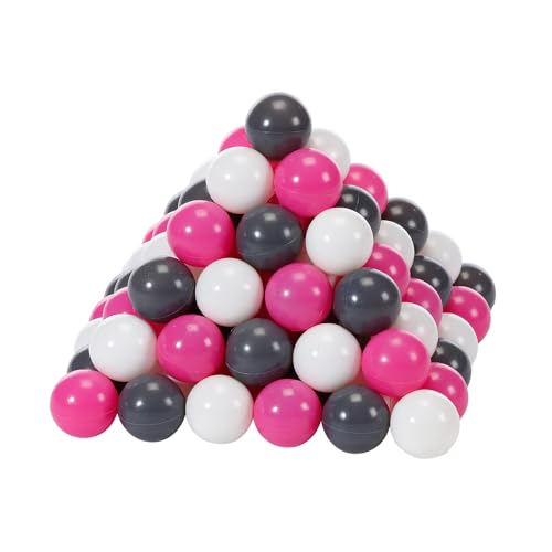 KNORRTOYS.COM 56757 Knorrtoys 56757-Bälleset ca. Ø6 cm-100 Creme/Grey/Rose Bälle von KNORRTOYS.COM