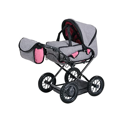 Knorrtoys 63122 63122-Puppenwagen Ruby-Jeans Grey Puppenwagen von KNORRTOYS.COM