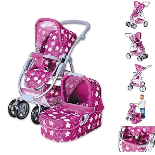 Knorrtoys 90745 - Puppenwagen Coco - Star Dark pink Knorrtoys 90745 - Puppenwagen Coco - Star Dark pink von KNORRTOYS.COM