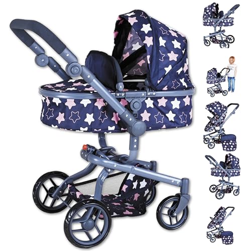 Knorrtoys 90943 - Puppenwagen Boonk - Star Blue pink Knorrtoys 90943 - Puppenwagen Boonk - Star Blue pink von KNORRTOYS.COM