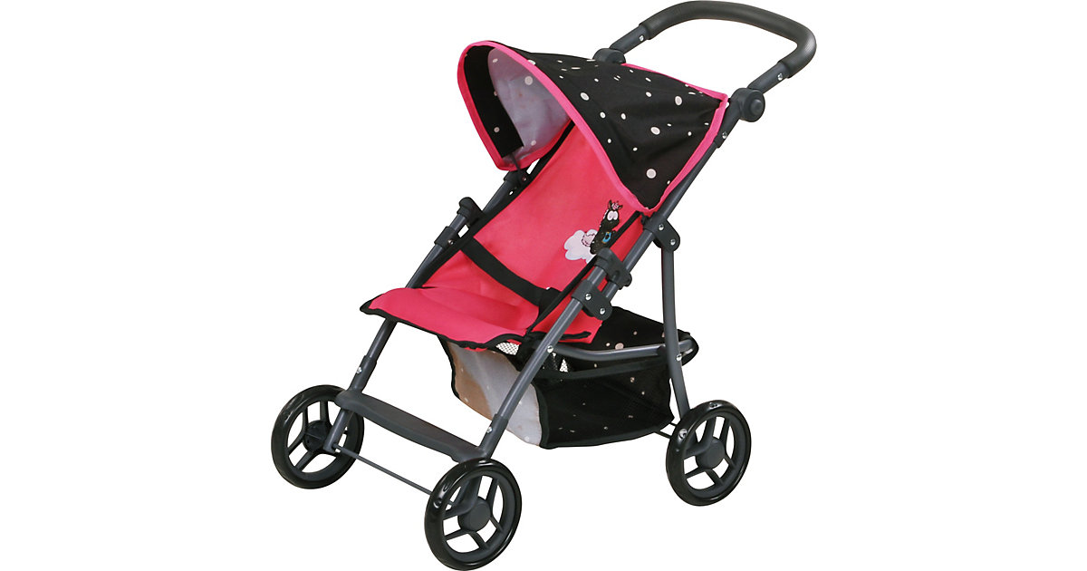 Puppenbuggy Liba - NICI Theodor Carbon schwarz/pink Puppenbuggy Liba - NICI Theodor Carbon schwarz/pink von KNORRTOYS.COM
