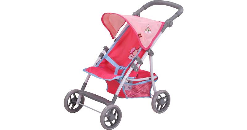 Puppenbuggy Liba - NICI Theodor & Friends hellblau/rosa von KNORRTOYS.COM