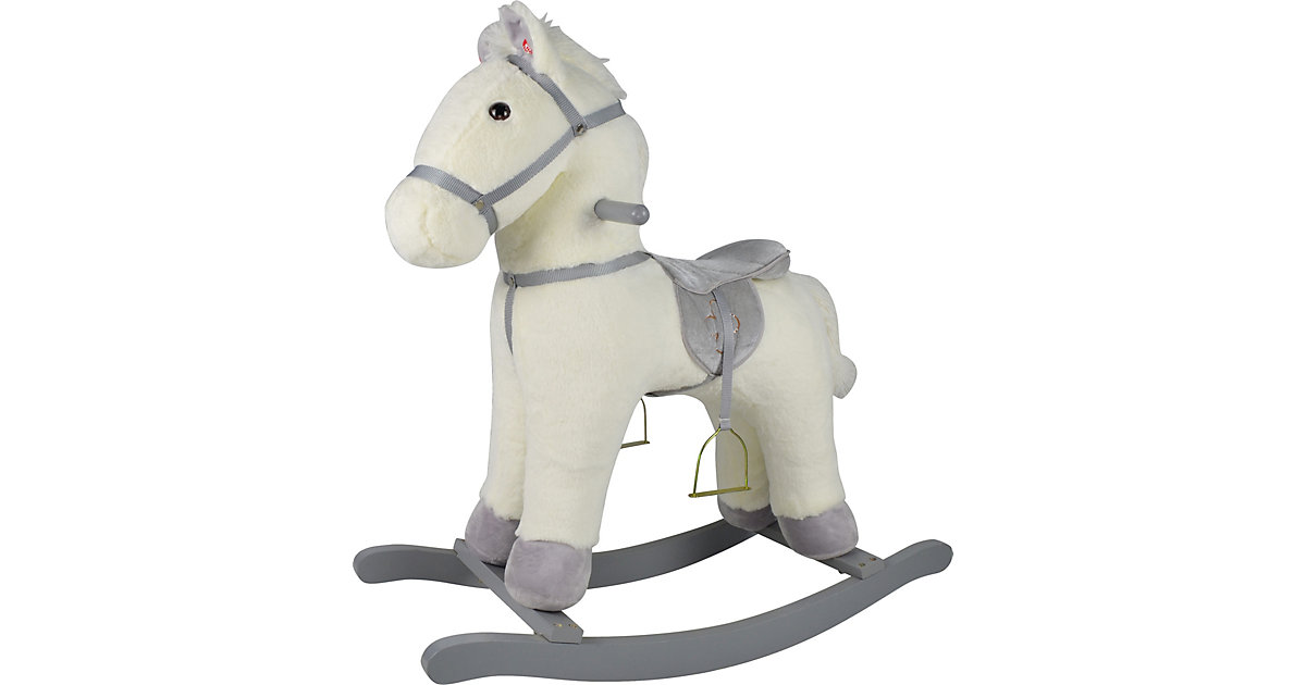 "Schaukelpferd ""Edda"" mit Sound" weiß-kombi "Schaukelpferd ""Edda"" mit Sound" weiß-kombi von KNORRTOYS.COM